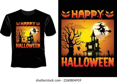 Halloween retro vintage T Shirt Design