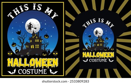 Halloween Retro Vintage tipografia T-shirt Design