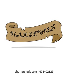 Halloween Ribbon. Ripped or Torn