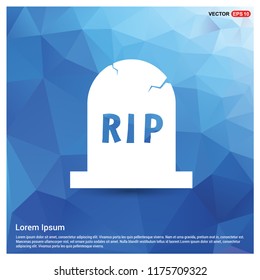 Halloween RIP Grave Stone Icon - Free Vector Icon