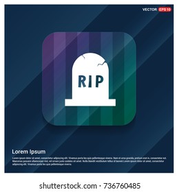Halloween RIP Grave Stone icon