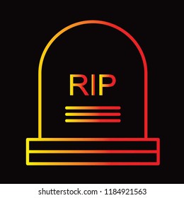 Halloween rip icon