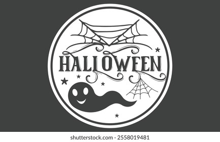 Halloween, Round Sign, Stickers Bundle ,Single Design