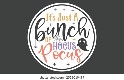 Halloween, Round Sign, Stickers Bundle ,Single Design