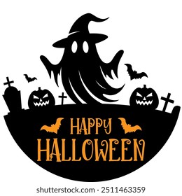 Halloween round welcome sign, Halloween door hanger sign