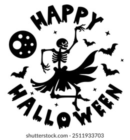Halloween round welcome sign, Halloween door hanger sign