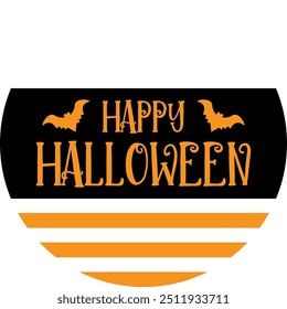 Halloween round welcome sign, Halloween door hanger sign