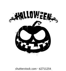halloween rubber stamp