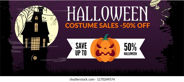 halloween sale banner