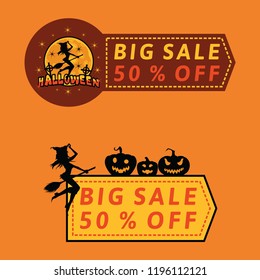 halloween sale banner or ads