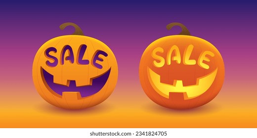 Halloween Sale Decoration with Jack-O-Lantern