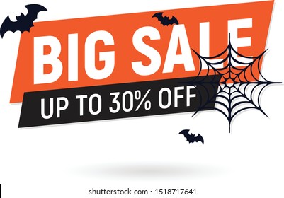 halloween sale design banner big sale