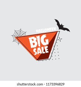 Halloween sale design for poster, flyer, banner and background. 