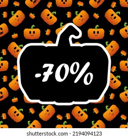 Halloween sale, discounts, patent pumpkins, black friday