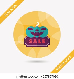 Halloween SALE flat icon with long shadow,eps10