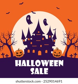 Halloween Sale Illustration art work