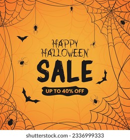 sale poster Gradient Halloween