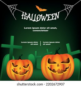 Halloween Sale Illustration. Halloween Sale Promotion Banner With Special Occasion Discount Offer.