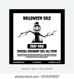 Venda de Halloween Instagram Post Template