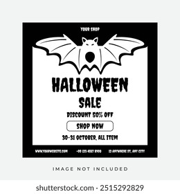 Venda de Halloween Instagram Post Template