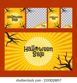 Halloween Sale Social Media Template