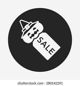 halloween sale tag icon