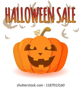 Halloween sale. Vector illustration