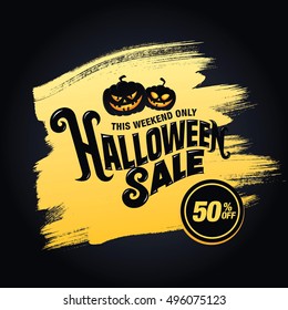 Halloween sale. Vector illustration