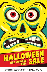 Halloween sale. Vector illustration