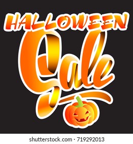 Halloween sale. Vector illustration