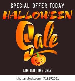 Halloween sale. Vector illustration