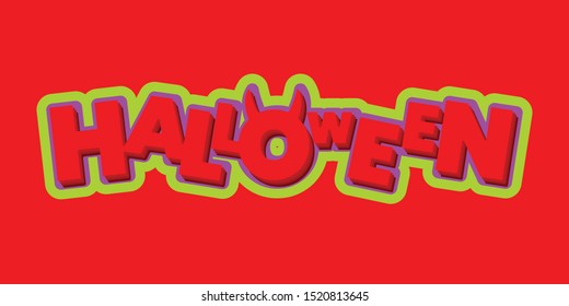 Halloween sales banner. Fully editable vector based typography. can be used to create banner, flyers and all printable documents.