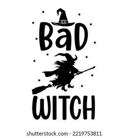 Halloween Scary Boo Illustration Spooky Witch Tshirt Event Design 