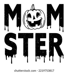 Halloween Scary Boo Illustration Spooky Witch Tshirt Event Design 