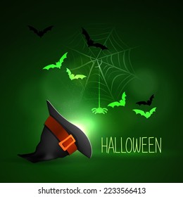Halloween scary bright background, magic and mysticism.
