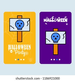 halloween scary card template