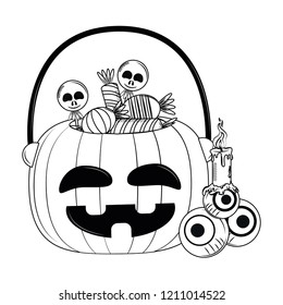 Halloween scary cartoon