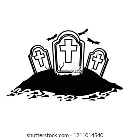 Halloween scary cartoon