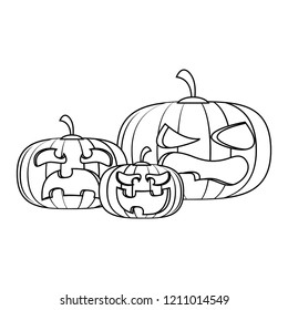 Halloween scary cartoon