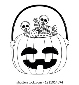 Halloween scary cartoon