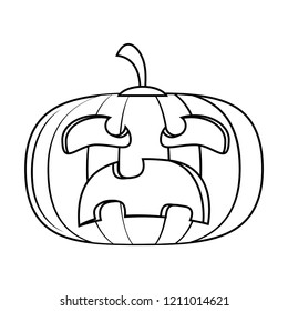 Halloween scary cartoon