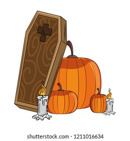Halloween scary cartoon