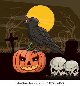 Halloween scary cartoons