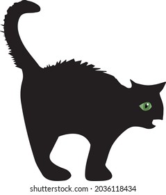 halloween scary cat, scary cat vector