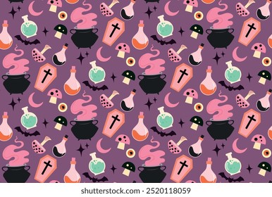 Halloween scary cute vactor pattern 