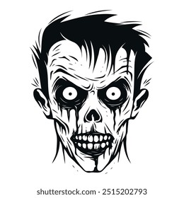 Halloween Scary Face Clipart Vector