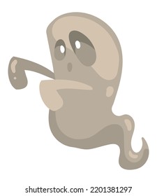halloween scary ghost isolated icon