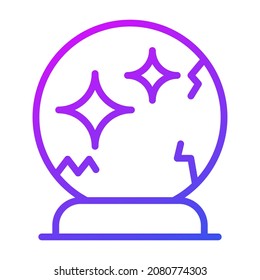 Halloween, espeluznante icono de contorno vectorial espejo.