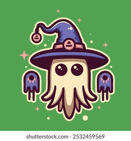 Halloween with scary monster characters, tshirts, stickers, logos 