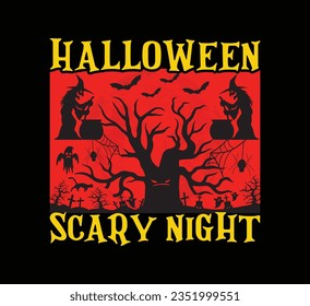 Halloween scary night  t shirt
